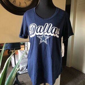 Dallas Navy Blue Women's Short Sleeve Tee